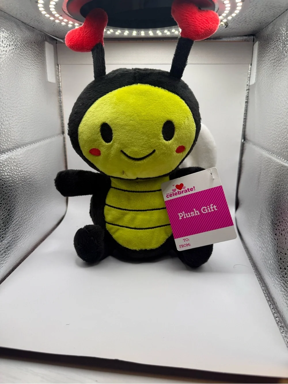 Yellow & Black Bee Plush Toy - Plush Gift